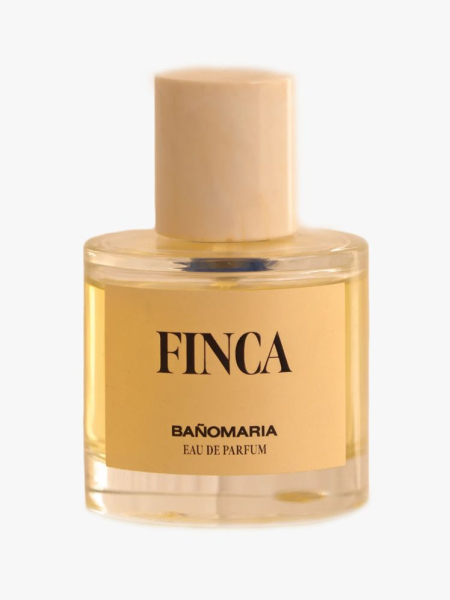 Bañomaria Finca in branded component on a light gray background