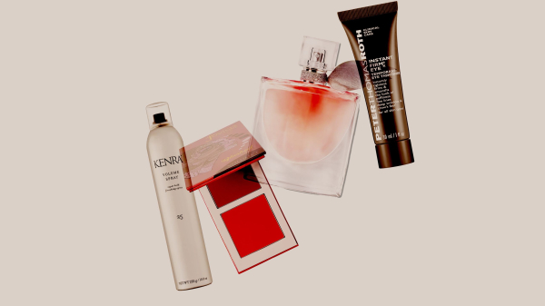 Ulta products on cream background