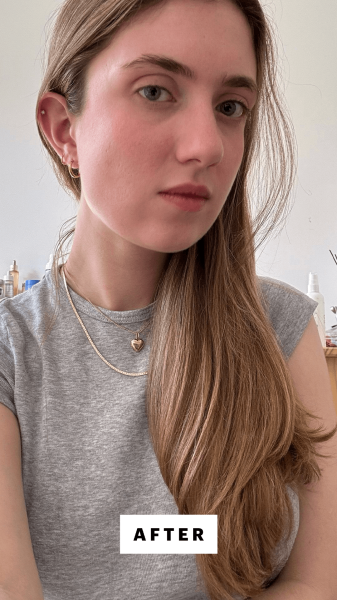 Blackman after using the GHD Glide Smoothing Hot Brush